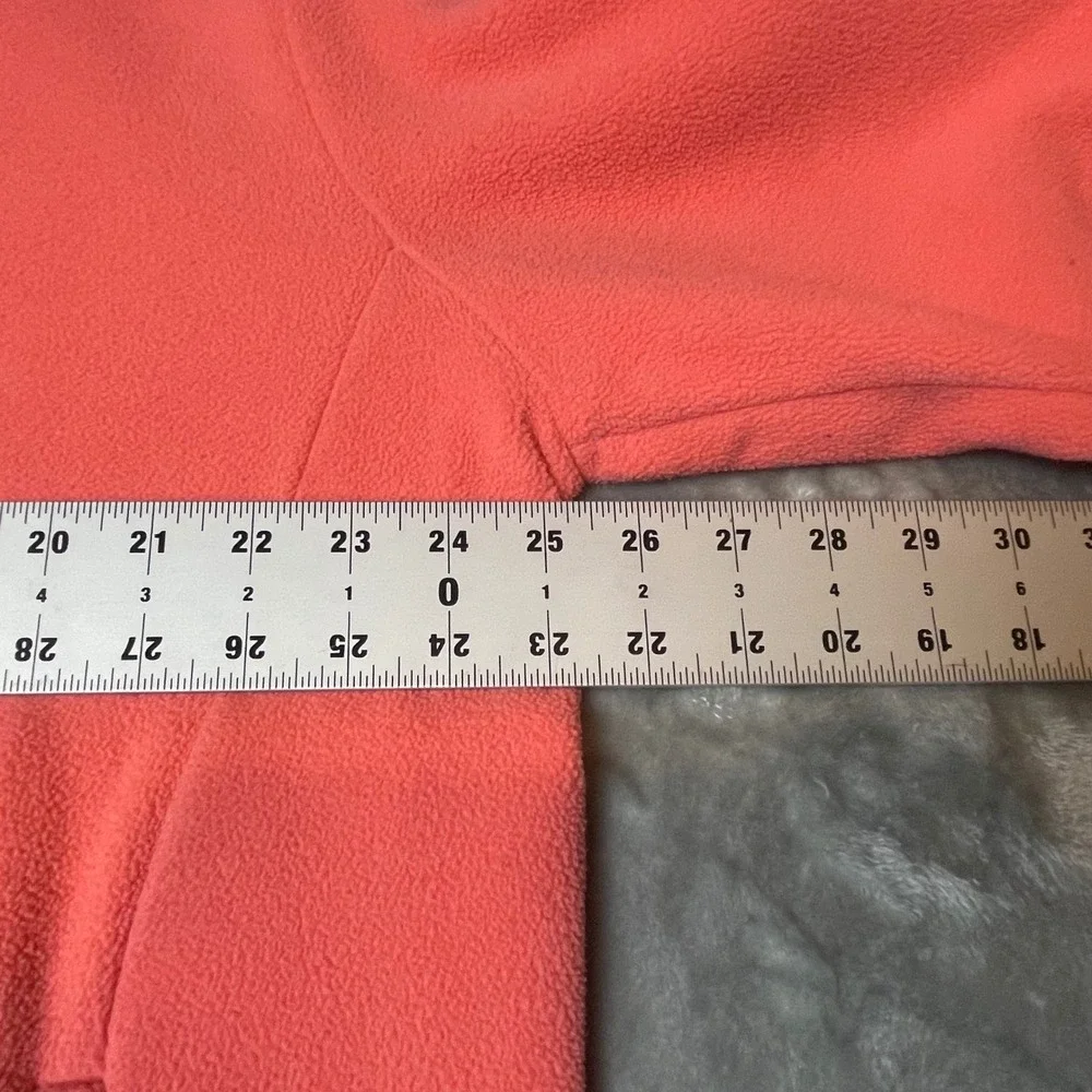 Polo Ralph Lauren‎ Fleece Pullover Snap Neck Sweatshirt Coral Blue XL